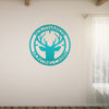 Joycorners Personalized Deer Hunting Cabin Metal Sign LM0110