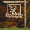 Joycorners Personalized Deer Hunting Camp Metal Sign - Custom Deer Hunting Cabin-Club-Organization LM0110