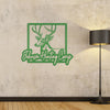Joycorners Personalized Deer Hunting Camp Metal Sign - Custom Deer Hunting Cabin-Club-Organization LM0110