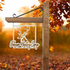 Joycorners Personalized Deer Hunting Camp Metal Sign - Custom Deer Hunting Cabin-Club-Organization LM0110