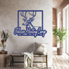 Joycorners Personalized Deer Hunting Camp Metal Sign - Custom Deer Hunting Cabin-Club-Organization LM0110
