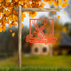 Joycorners Personalized Deer Hunting Camp Metal Sign - Custom Deer Hunting Cabin-Club-Organization LM0110