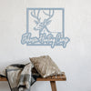 Joycorners Personalized Deer Hunting Camp Metal Sign - Custom Deer Hunting Cabin-Club-Organization LM0110