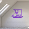 Joycorners Personalized Deer Hunting Camp Metal Sign - Custom Deer Hunting Cabin-Club-Organization LM0110
