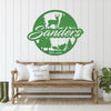 Joycorners Custom Hunting Scene Sign-Personalized Hunting Sign for Cabin-Club-Organization-Garage-Shop-Gift for Father's Day LM0110