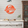 Joycorners Custom Hunting Scene Sign-Personalized Hunting Sign for Cabin-Club-Organization-Garage-Shop-Gift for Father's Day LM0110