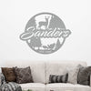 Joycorners Custom Hunting Scene Sign-Personalized Hunting Sign for Cabin-Club-Organization-Garage-Shop-Gift for Father's Day LM0110