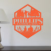 Joycorners Custom Family Hunting Sign, Fathers Day Gift, Sign for the Cabin, Cabin Decor, Gift for Hunter, Hunter Gift LM0110