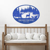 Joycorners Personalized Turkey and Deer Hunting Scene Sign-Custom Turkey Hunting Sign-Turkey Hunting Themed Decor LM0110