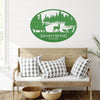 Joycorners Personalized Turkey and Deer Hunting Scene Sign-Custom Turkey Hunting Sign-Turkey Hunting Themed Decor LM0110