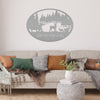 Joycorners Personalized Turkey and Deer Hunting Scene Sign-Custom Turkey Hunting Sign-Turkey Hunting Themed Decor LM0110