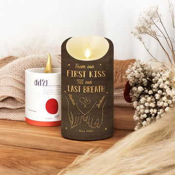 Joycorners Custom LED Candle - Gift For Husband Wife, Anniversary