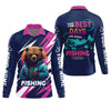 Joycorners Gone Fishing, The Best Days Are Spent Fishing, Funny Bear Fishing Shirt, SPF Shirt, Fisherman Outfit, Mens Casual Shirts