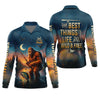 Joycorners The Best Things In Life Are Wild And Free Funny Bigfoot Fishing SPF Shirt For Men, Gift For Fisherman