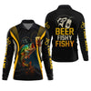 Joycorners Beer Fishy Fishy Funny Fishing Shirt, SPF Shirt For Men, Fishing And Beer Men's Fishing Shirt