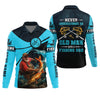 Joycorners Never Underestimate An Old Man With A Fishing Rod Custom Name UPF Shirts, Men's Fishing Shirt