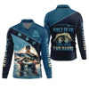 Joycorners Mine's So Big I Have To Use Two Hands Funny Fishing Shirt, SPF Shirt For Men, Gift For Fisherman