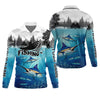 Joycorners Blue Marlin Fishing SPF Shirt For Men, Performance Fishing Shirts, Gift For Fisherman, Men's Fishing Shirt
