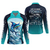 Joycorners Life Is Good Fishing Makes It Better Performance Fishing Shirts, Swordfish Fishing SPF Shirt For Men
