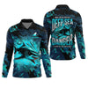 Joycorners Hunt or Be Hunted Deep Sea Danger Performance Fishing Shirts, Fishing Gifts For Men, Men's Fishing Shirt