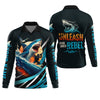Joycorners Shark Fishing SPF Shirts, Unleash Your Inner Rebel Performance Fishing Shirts, Fishing Shirts For Men
