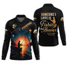 Joycorners Someone I Love is Fishing in Heaven Shirt, Funny Fishing T-shirt, SPF Shirt For Men, Gift For Fisherman