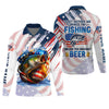 Joycorners Don't Bother Me While I'm Fishing Beer Patriotic Fishing Shirt, SPF Shirt For Men, Funny Fishing Shirt