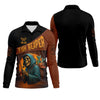 Joycorners Fish Reaper Horror Fishing SPF Shirt For Men, Fishing Gifts For Men, Men's Fishing Shirt