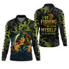 Joycorners I Go Fishing Not To Find Myself But To Lose Myself Funny Fishing Shirt, SPF Shirt For Men, Gift For Fisherman
