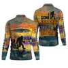 Joycorners Gone Squatchin And Catchin UFO Bigfoot Fishing UPF Shirts, Fishing Gifts For Men, Fishing Shirts For Men