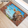 Joycorners Personalized Home Is Where My Cow Is Custom Farm Doormat (10 Cattle Breeds)