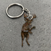 Joycorner Personalized Zombie Deer Horror Ornament Keychain