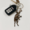 Joycorner Personalized Zombie Deer Horror Ornament Keychain