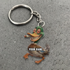 Joycorner Personalized Funny Stoner Duck Ornament Keychain