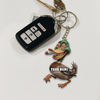 Joycorner Personalized Funny Stoner Duck Ornament Keychain