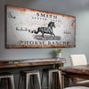Joycorners Horse Personalized Name Canvas Cattle Ranch Signs