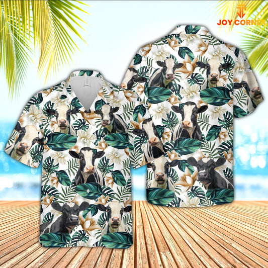 JoyCorners Holstein Cattle Hawaiian Shirt