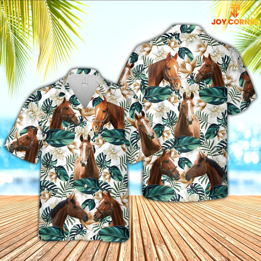 JoyCorners American Quarter Horse Hawaiian Shirt