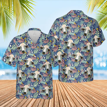 JoyCorners Brahman Cattle Hawaiian Shirt