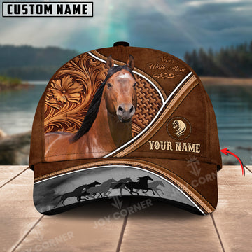 Joycorners American Quarter Horse Never Walk Alone Custom Name 3D Classic Cap