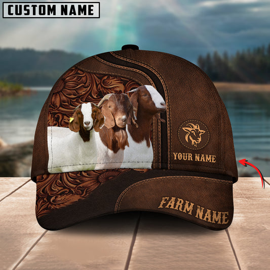 Joycorners Boer Goat Cattle Customized Name And Farm Name 3D Classic Cap