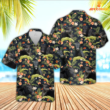 JoyCorners Black Angus Cattle Hawaiian Shirt