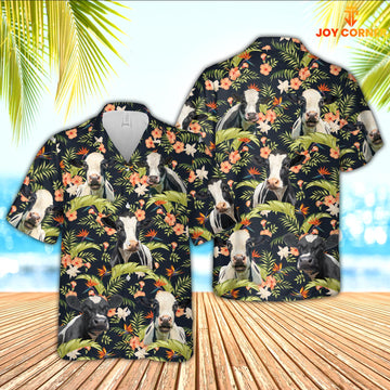 JoyCorners Holstein Cattle Hawaiian Shirt