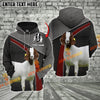 Joycorners Custom Name Boer Goat Cattle Metal Pattern 3D Printed Hoodie
