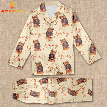 Joycorners Horse Christmas Pattern 3D Pajamas