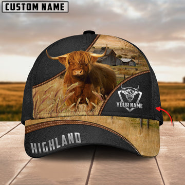 Joycorners Highland Cattle Customized Name Cap