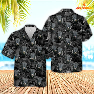 JoyCorners Black Angus Cattle Hawaiian Shirt