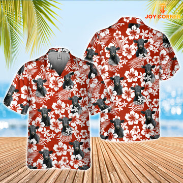 JoyCorners Black Angus Cattle Hawaiian Shirt