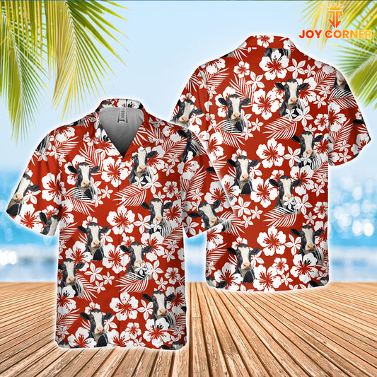 JoyCorners Holstein Cattle Hawaiian Shirt