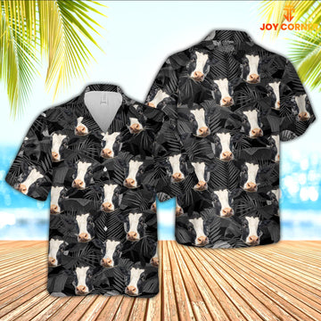 JoyCorners Holstein Cattle Hawaiian Shirt